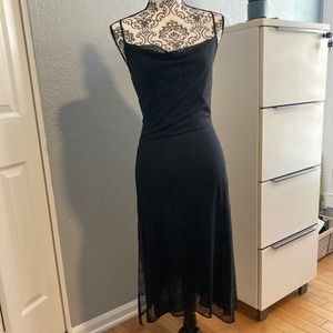 EXPRESS Black lace midi dess NWT